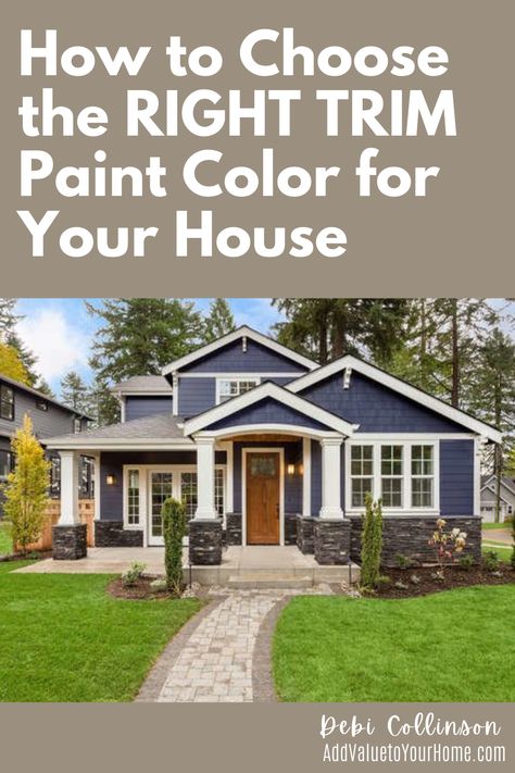 Choosing the correct exterior trim color for your house is important as it impacts the overall look of your house. Likewise, choosing the right size of trim, can effect your home’s exterior and make it a show stopper or if your trim is too skinny, the house can feel off.

#exteriorhousepaintcolor
#exteriorhousetrimcolor
#exteriortrimcolor Exterior House Trim Colors, Wedgewood Blue House Exterior, House Trim Colors Exterior, Exterior Trim Ideas, Exterior Trim Colors, Blue House White Trim, House Trim Exterior, Walnut House, Outside House Paint