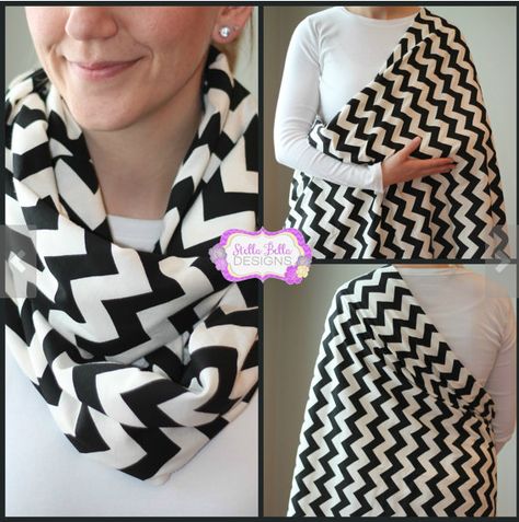 Cutiful: DIY Nursing scarf Diy Nursing, Nursing Scarf, Nursing Covers, Diy Bebe, Baby Projects, Black Chevron, Baby Diy, Nursing Cover, Baby Time