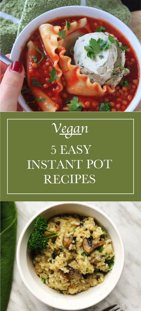 Vegan Instapot Recipes, Ninja Foodi Recipes, Vegan Instant Pot, Vegan Instant Pot Recipes, Vegetarian Instant Pot, Pot Recipes Easy, Vegan Pasta Recipes, Vegan Soup Recipes, Lasagna Soup