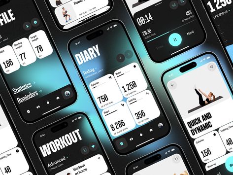 Fitness Apps Design, Gym App, Ui Ux 디자인, App Design Layout, Mobile Application Design, Sports App, Fitness App, App Interface, Fitness Design