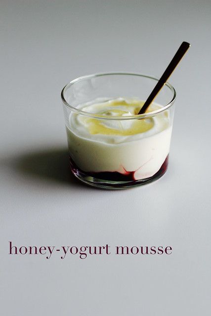 Tuesdays with Dorie BCM: Honey-Yogurt Mousse (sort of) | a whisk and a spoon Yogurt Mousse Recipe, Greek Yogurt Mousse, Yogurt Mousse, I Don't Really Care, Dorie Greenspan, Honey Yogurt, Kinds Of Fruits, My Honey, Cherry Candy