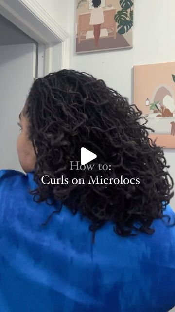 Curl Micro Locs, Moisturizing Microlocs, Curled Micro Locs, Medium Length Locs Black Women, Micro Locks Hair Styles, Microlocs Hairstyles, Microloc Styles, Microloc Journey, Curl My Hair