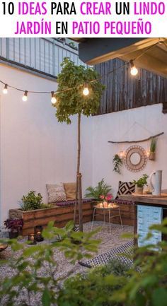 Te damos algunas sencillas ideas que puedes poner en práctica para que transformar y crear un hermoso jardín. #decoracion #patiopequeño #jardin #departamento #decoracionjardin #ideasoriginales Night Terrace, Terrace Garden Design, Bohemian Garden, Boho Garden, Garden Terrace, Upcycled Home Decor, Patio Makeover, Beautiful Lighting, Terrace Garden