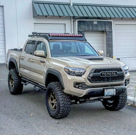 Custom sand tacoma Toyota Tacoma Desert Sand, Custom Tacoma 4x4, Tacoma Work Truck, Tan Toyota Tacoma, Tan Tacoma, Custom Toyota Tacoma, Custom Tacoma, Tacoma Camper, Lifted Tacoma