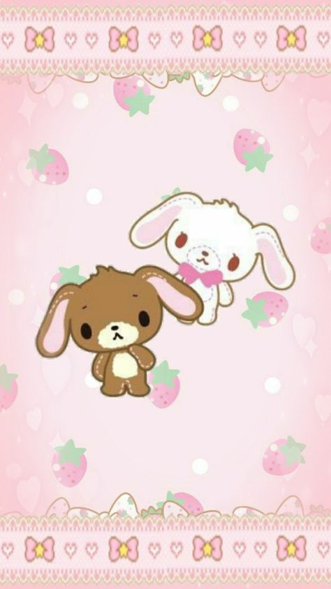 Sugarbunnies Wallpapers Phone, Cutecore Wallpaper Lockscreen, Sugarbunnies Wallpapers, Cutecore Wallpaper, My Melody Wallpaper, Sanrio Wallpaper, Iphone Wallpaper App, Hello Kitty Iphone Wallpaper, Cute Patterns Wallpaper