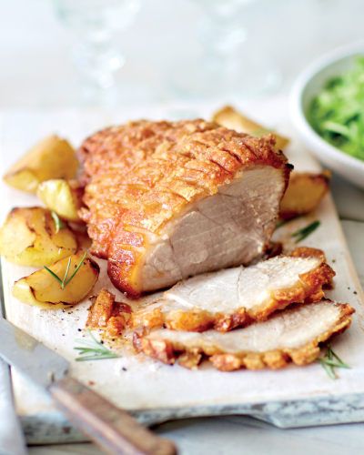 Roast Pork Leg, Christmas Pork Roast, Pork Leg Roast, Halogen Oven Recipes, Pork Belly Slices, Aldi Recipes, Pork Leg, Apple Pork, Roasted Apples