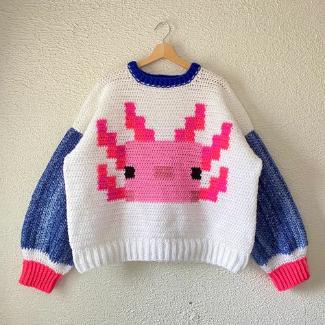 Kawaii Crochet, Sweater Crochet, Crochet Fashion Patterns, Fun Crochet Projects, Sweater Crochet Pattern, Diy Crochet Projects, Cool Sweaters, Crochet Fashion, Crochet Sweater