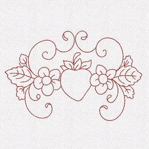 Borders For Quilts, Strawberry Quilt, Strawberry Delight, Quilt Border, Quilt Designs, Drawings Simple, Monoprint, Embroidery Ideas, Longarm Quilting