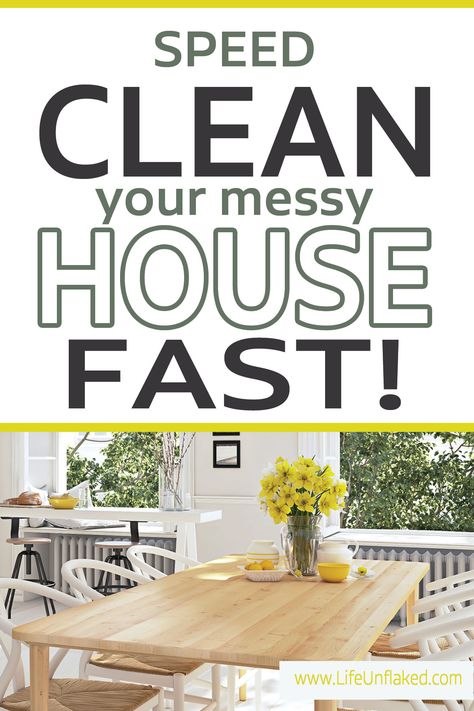 Clean House Quickly, Cluttered House, House Is A Mess, Clutter Solutions, Clean Your House, Clean Fast, Clutter Control, Messy House, Organizing Paperwork