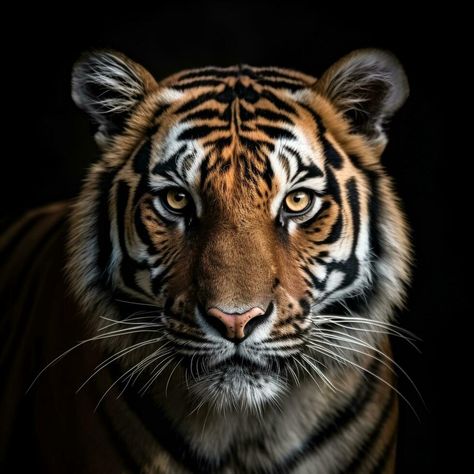 Tiger Face Drawing, Female Tiger, Tiger Photography, Big Cats Photography, Tiger Portrait, Reflection Art, Tiger Pictures, 3d Pictures, Tiger Face