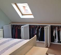 Loft Bedroom Storage Ideas Sloped Ceiling, Attic Bedroom Furniture Ideas, Sloped Roof Bedroom Ideas, Sloped Ceiling Bedroom Storage, Slanted Roof Storage, Attic Bedroom Storage Sloped Ceiling, Attic Cupboards Sloped Ceiling, Pitched Roof Closet, Slopped Roof Bedroom Ideas