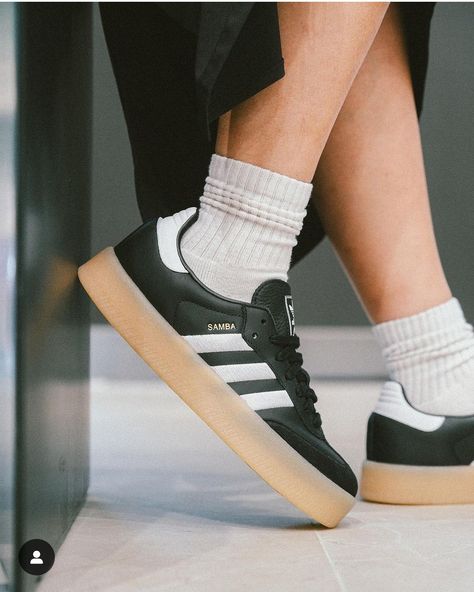 Price: 6,800 | Purchased date: December 11, 2023 | Size: US 6 ½ | Adidas Online Shop | Modern Twist Sambae Adidas Samba Women, December 11, Adidas Samba, Adidas Online, Outfit Ideas, Online Shop, Twist, Adidas, Graphic Design