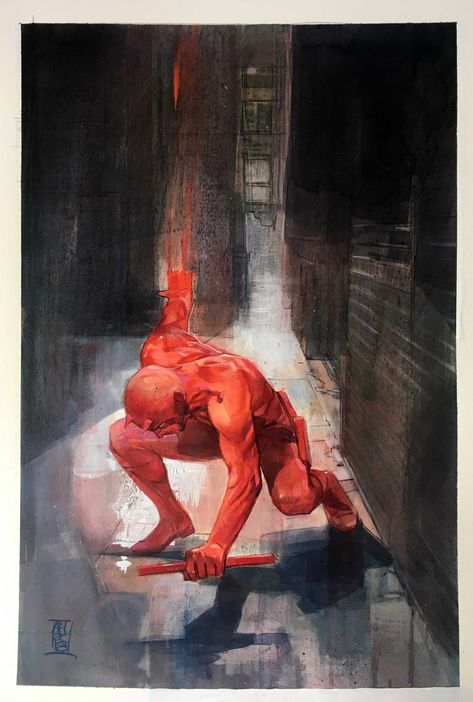 Daredevil Artwork, Alex Maleev, Daredevil Elektra, Daredevil Art, Daredevil Comic, Daredevil Matt Murdock, Marvel Knights, Marvel Daredevil, Arte Dc Comics