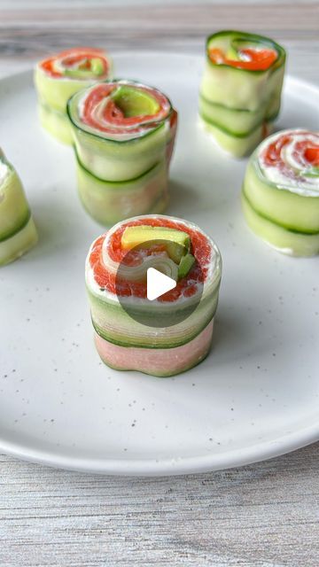 Snejana Andreeva on Instagram: "If you enjoy the classic smoked salmon and cream cheese combo on a slice of bread or a fresh bagel 🥯, you will absolutely love these salmon cucumber rolls! Low carb, easy to prepare and packed with nutrients and healthy fats, these are ideal for health-conscious foodies looking for a quick and easy lunch option. 
⠀⠀⠀⠀⠀⠀⠀⠀⠀⠀⠀ 
INSTAGRAM ONLY 💬 Comment the word SALMON ROLLS or the word RECIPE in the comments below and we will send the recipe straight to your DM’s 👀 
⠀⠀⠀⠀⠀⠀⠀⠀⠀⠀⠀⠀ 
FACEBOOK:  recipe link 🔗 here: https://themodernnonna.com/salmon-cucumber-rolls/ 
⠀⠀⠀⠀⠀⠀⠀⠀⠀⠀⠀⠀ 
✨You can find the full printable recipe with all tips and directions on my website which is linked in my bio. You can also search for the recipe in the search bar of my website by typin Lox Appetizer, Smoked Salmon And Cream Cheese, Smoked Salmon Canapes, Salmon Rolls, Salmon And Cream Cheese, Salmon Cucumber, Cucumber Sushi, Cucumber Rolls, Salmon Cream Cheese