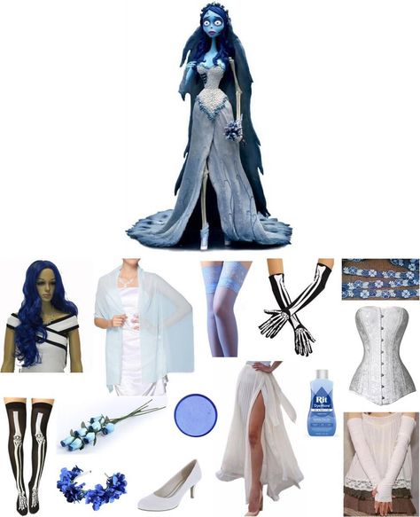 A Corpse Bride Costume, Corps Bride Dress, Emily Corpse Bride Costume Dresses, Corpse Bride Cosplay Diy, Hot Corpse Bride Costume, Corpse Bride Outfit Aesthetic, The Corps Bride Costume, Corpes Bride Dress, Halloween Costumes Emily Corpse Bride