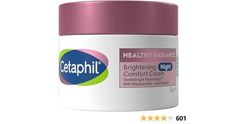 Cetaphil Night Cream, 50g, Healthy Radiance Face Brightening Moisturiser For Hyperpigmentation, With Niacinamide Cetaphil Cream, Face Brightening, Anime Guys Shirtless, Amazon Uk, Night Cream, Beauty Videos, Luxury Beauty, Night Creams, Makeup Skin Care