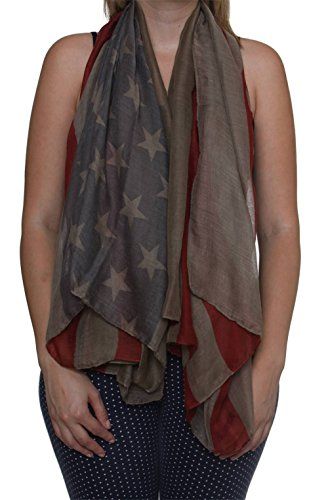 TOP HEADWEAR American Flag USA Flag Scarf, Army Green American Flag Scarf, Vintage American Flag, American Flag Print, Usa Flag, Scarf Print, Scarf Styles, The Vintage, American Vintage, Army Green