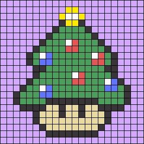 Merry Christmas Pixel Art, Christmas Tree Pixel Art, Pixel Art Pattern Christmas, Winter Pixel Art, Pixel Art Noel, Christmas Pixel Art, Pixel Art Kawaii, Square Drawing, Modele Pixel Art