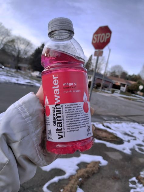 Vitamin Water Aesthetic, Dragon Fruit Vitamin Water, Pink Stop Sign, Vitamins Aesthetic, Acai Bowl Recipe Easy, Protein Bottle, Bowl Recipes Easy, Boost Drink, Acai Bowls Recipe