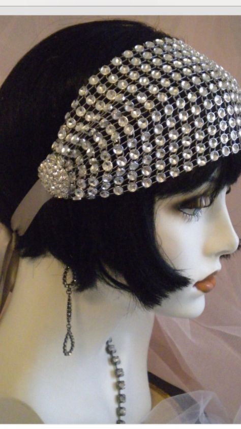 1920s headband Style Année 20, 1920s Headpiece, Flapper Headband, 1920 Fashion, Gatsby Style, 20s Fashion, 1920s Flapper, Flapper Style, Head Piece