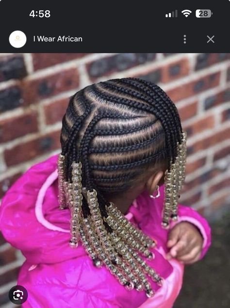 Mohawk Braids For Black Girls For Kids, Kids Braids With Beads Natural Hair, Toddler Hairstyles Girl Braids, Braided Hairstyles For Black Hair Kids, Toddler Braided Hairstyles Short Hair, Toddler Girl Braid Styles With Beads, Simple Toddler Braid Styles, Black Toddler Braided Hairstyles, Kid Braid Styles With Beads