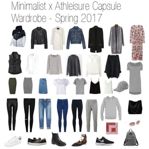 Minimalist + Athleisure Capsule Wardrobe, Spring 2017 #capsulewardrobe #athleisurewardrobe #springwardrobe Athleisure Capsule Wardrobe, Athleisure Capsule, Minimalist Capsule Wardrobe, Wardrobe Planning, Spring Capsule Wardrobe, Fleece Leggings, Leggings Women, Fashion Capsule, Minimalist Wardrobe