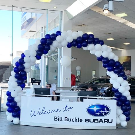 Customer Service Week Decoration Ideas, Car Dealership Balloon Decor, Balloon Garland Stand, Ballon Ideas, Soccer Banquet, Balloon Car, Customer Service Week, New Mercies, Balloon Cars