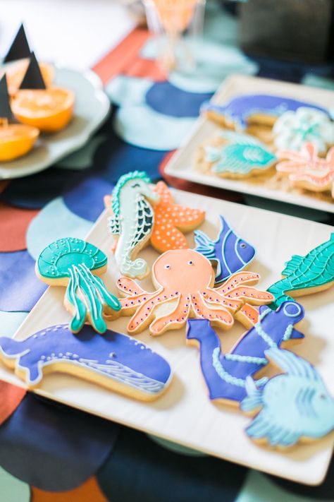 Modern Under The Sea Party, Undersea Birthday Party, One See The Sea, Undersea Birthday Party Ideas, Ocean First Birthday Boy, One Der The Sea First Birthday Boy, In Two The Deep Birthday, Under The Sea Birthday Party Boy, Oneder The Sea 1st Birthday Boy