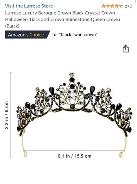 Black Swan Crown, Swan Crown, Black Swan, Crown Jewelry, Crown, Black