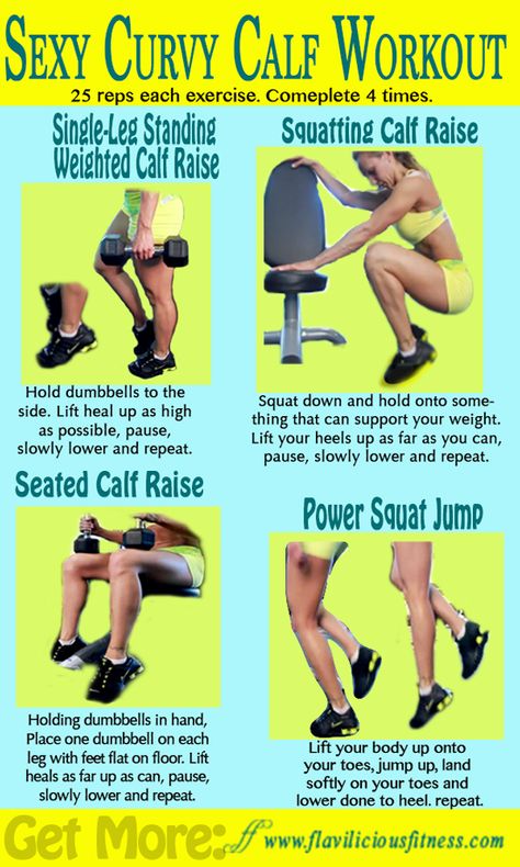 Calf Workouts for Women - Fitness For Women by Flavia Del Monte Calf Workouts For Women, Calf Workouts, Calf Exercise, Calf Workout, Workouts Routine, Fitness For Women, Workout Wednesday, Calf Exercises, Workouts For Women