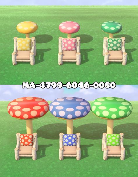 Acnh Mushroom, Animal Crossing 3ds, Animal Crossing Qr Codes Clothes, Animal Crossing Wild World, Animal Crossing Characters, Qr Codes Animal Crossing, City Folk, New Animal Crossing, Mushroom Design