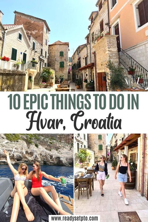 Things To Do In Hvar Croatia, Croatia Resorts, Hvar Croatia Things To Do, What To Do In Split Croatia, Croatia In October, Croatia Island Hopping, Croatia Vacation, Croatia Itinerary, Hvar Croatia