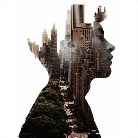 30 Most Amazing Double Exposure Photography by French Artist Nevess Double Exposure Photo, Double Exposure Portrait, Double Exposition, Double Exposure Photography, Multiple Exposure, Exposure Photography, Montage Photo, Photoshop Art, Photoshop Photography