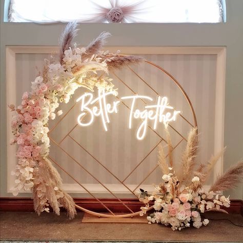 Pampas Grass Party Decor, Wedding Rental, Wedding Backdrop Design, Engagement Decorations, Backdrop Design, Mary Ann, Wedding Rentals, Decoration Wedding, Pampas Grass