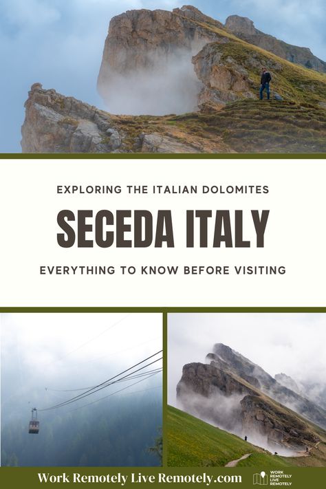 The Italian Dolomites are home to some of the most beautiful mountain peaks in the world, including the super moody Seceda Mountain. In this post I'm going to cover everything you need to know to reach Seceda Mountain, how the weather will impact your experience, while covering a ton of useful information about the area along the way. #seceda #ortisei #italy #europetravel #travel #travelblog #hiking #outdoors #explore #travelideas Ortisei Italy, Seceda Peak Italy, Peak To Peak Scenic Byway, Mount Etna Sicily Italy, Mountains In Italy, Via Ferrata Dolomites, Italian Dolomites, Car Station, Useful Information