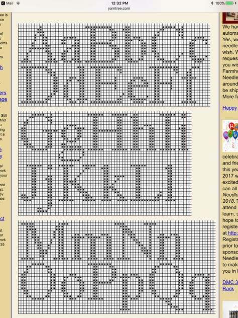 Large Cross Stitch Letters, Alphabet Cross Stitch Letters, Cross Stitch Font, Modern Alphabet, Cross Stitch Letter Patterns, Alphabet Cross Stitch, Crochet Alphabet, Pola Macrame, Crochet Letters