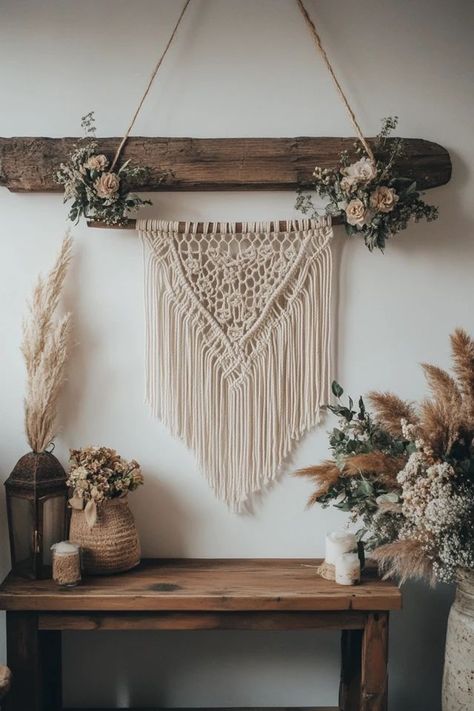 "Elevate your home decor with a DIY Macrame Wall Hanging! 🛠️✨ A great way to express your creativity and style. 🌿✨ #MacrameInspo #DIYHome #BohemianDecor" Macrame Aesthetic, Diy Macrame Wall Hanging, Macrame Home Decor, Diy Macrame, Decor Aesthetic, Insta Inspo, Macrame Diy, Elevate Your Home, Macrame Wall