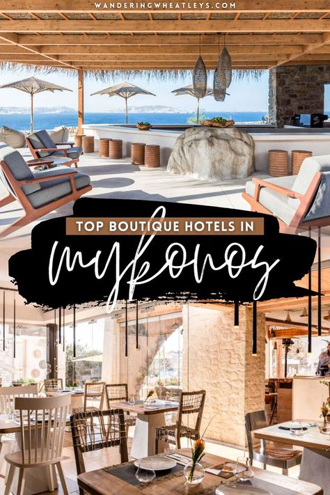 Are you looking for amazing places to stay in Mykonos Greece? Here are the 12 BEST boutique hotels in Mykonos and the best neighborhoods in Mykonos for the perfect Greece vacation! I Mykonos hotels I where to stay in Mykonos I accommodation in Mykonos I Mykonos accommodation I hotels in Greece I hotels in with views in Mykonos I accommodation in Greece I where to stay in Greece I Greece hotels I places to stay in Greece I Greece travel tips I Europe travel I Mykonos travel | #Greece #Mykonos Mykonos Greece Hotels, Luxury Greece, Hotels In Greece, Mykonos Travel, Greek Islands Vacation, Greece Mykonos, Mykonos Hotels, Greece Hotels, Mykonos Town