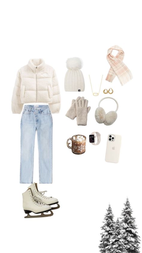 cute ice skating fit!! #winter #outfitinspo #preppy ❄️☃️🫎🫶🏼⛸️ Skating Outfit, Ice Skating Outfit, Cute Christmas Outfits, Trip Outfits, Skating Outfits, Winter Fits, Ski Trip, Winter Outfit, Ice Skating