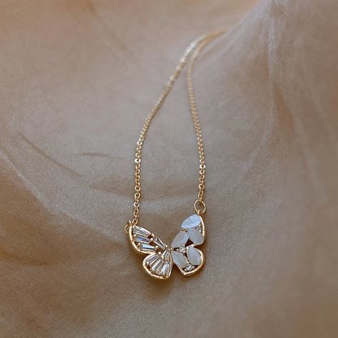 Color: Brand New With Storage Box Brand: Golicc Quantity: One Pair Material: 14k Plated With 24k Size: 42cm+5cm Delivery Time: 6-9 Days Gold Butterfly Necklace, Golden Butterfly, Dress Indian, Box Branding, Gold Butterfly, Butterfly Necklace, Cotton Dress, Shop Necklaces, Storage Box