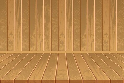 Empty room with wooden floor and wooden wall Wooden Floor Drawing, Floor Wood, Empty Room, Wooden Floor, Wooden Flooring, Wooden Wall, Wooden Walls, Wood Floors, Template Design