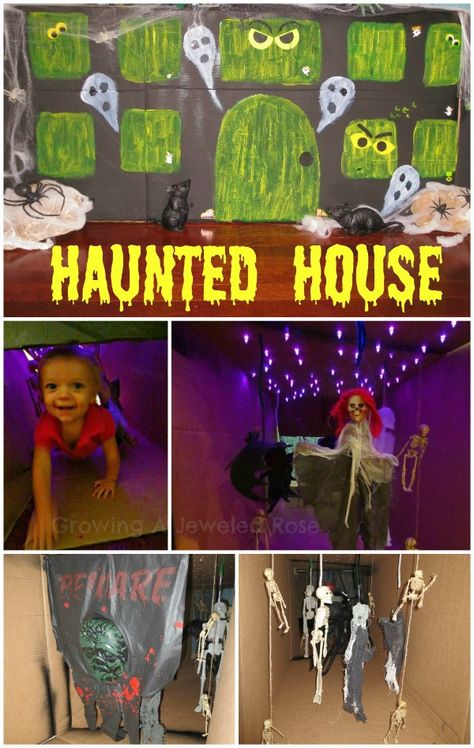 50+ Halloween Activities for Kids ~ Growing A Jeweled Rose Make A Haunted House, Spooky Lighting, Halloween Decorations Indoor Scary, Haunted House For Kids, Halloween Maze, Scary Party, Haunted House Diy, A Haunted House, Halloween Activities For Kids