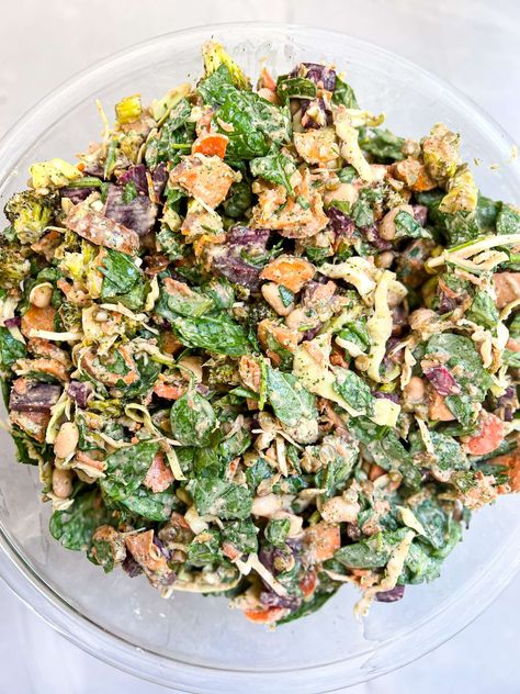 Copycat Sweetgreen Green Goddess Salad Sweet Green Green Goddess Ranch, Sweet Green Salad, Sweet Green Recipes, Sweet Green Copycat Salad Recipes, Sweetgreen Recipe, Sweet Greens Salad Copycat, Salad Recipes Sweetgreen, Copycat Sweetgreen Recipes, Copycat Salad