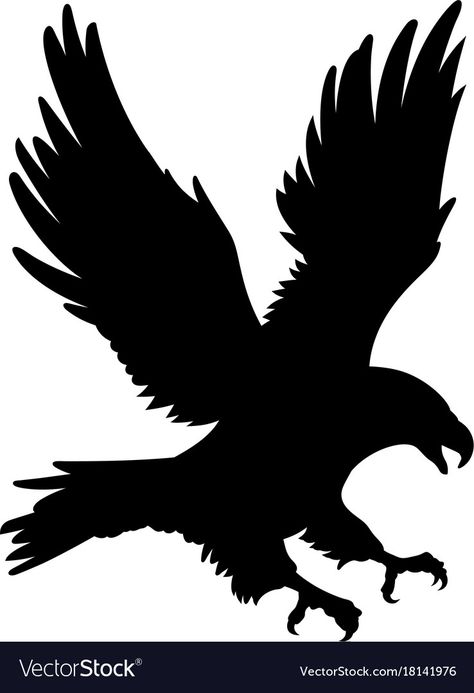 Eagle silhouette 001 Royalty Free Vector Image Bald Eagle Silhouette, Eagle Shilouette, Eagle Sillouhette, Silowets Silhouettes, Eagle Silhouette Flying, Animal Silhouette Stencil, Cool Silhouette Art, Silhouette Images Free, Sillouttes Images