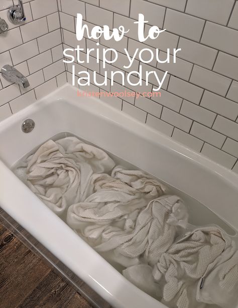 Stripping Towels, Laundry Recipe, Laundry Stripping, Tidy Bedroom, White Laundry, Washing Soda, Diy Home Cleaning, Clean Towels, Stuck At Home