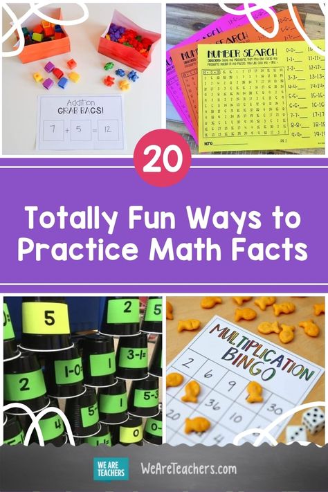 Practice Math Facts, 2nd Grade Math Facts, Fun Ways To Practice Math Facts, Math Facts Games, Math Facts Practice, Math Fluency Games, Addition Facts Games, Homeschool Math Games, Teaching Math Facts