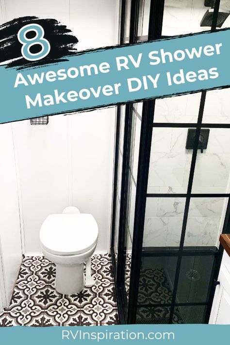 If you are considering a DIY RV shower makeover, here are some ideas to inspire you—from simple additions to full-on renovations. Plus, tips to make sure your renovations are a success! Although some DIY RVers choose to remodel fully, a shower makeover doesn’t have to mean starting completely over. Switching out fixtures, accessories, and other simple updates can make a huge difference. We’ll be sharing options for every level of DIYer! #rvbathroom #rvremodel #rvinspiration Shower Makeover Diy, Rv Newbies, Rv Models, Shower Makeover, Rv Remodeling, Rv Inspiration, Camper Bathroom, Shower Remodel Diy, Camper Diy