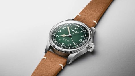 Oris's Big Crown x Cervo Volante is sustainable, but still looks sexy | British GQ Oris Big Crown, Green Dial Watch, Omega Planet Ocean, Oris Watches, Big Crown, Planet Ocean, Sustainable Leather, Womens Watches Luxury, Buy Watches