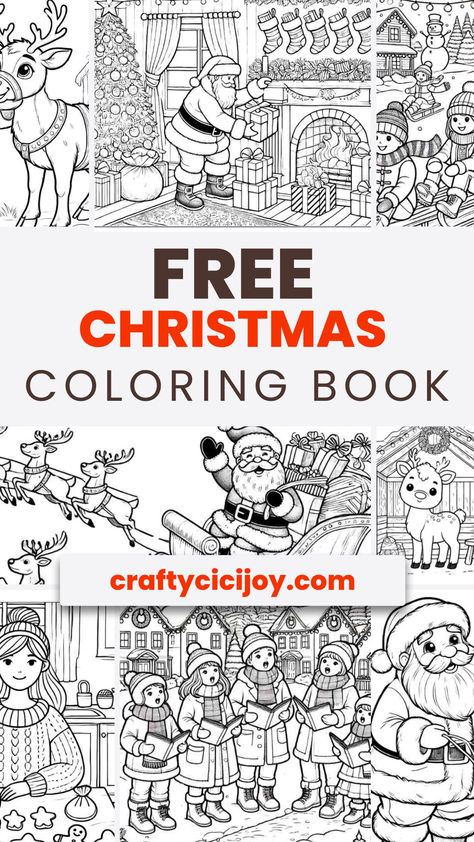 Get festive with this free Christmas coloring book! 🎅✨ Packed with fun, easy-to-color holiday pages perfect for all ages, this printable PDF is your go-to for cozy holiday crafting. From cute Santas to festive trees, download and enjoy hours of Christmas coloring magic! 🎄 Free Christmas Coloring Books, Printable Coloring Book Christmas, Santa Colouring Printables, Christmas Coloring Pages For Adults Free, Dover Coloring Pages Free, Christmas Colouring Pages For Adults, Christmas Coloring Books Free Printable, Adult Christmas Coloring Pages Printable, Christmas Coloring Pages For Adults Free Printable