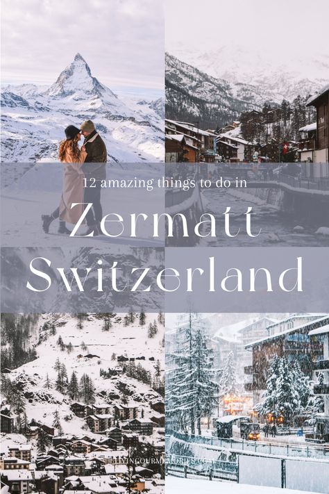 Top 12 things to do in Zermatt, Switzerland that you cannot miss! Zermatt is more than just a town for skiers. Discover so much more in the heart of the Swiss Alps. Travel on the Glacier Express, Enjoy après at Harrys Ski bar, ride the Gornergrat railway to name a few. Switzerland aesthetic | Switzerland | Winter travel | Matterhorn | Swiss travel | Europe destinations | Europe travel | Snowy travel Zermatt Switzerland Skiing, Zermatt Itinerary, Ski Zermatt, Zermatt Winter, Zermatt Switzerland Winter, Swiss Alps Skiing, Switzerland Travel Winter, Travel Europe Destinations, Aesthetic Switzerland